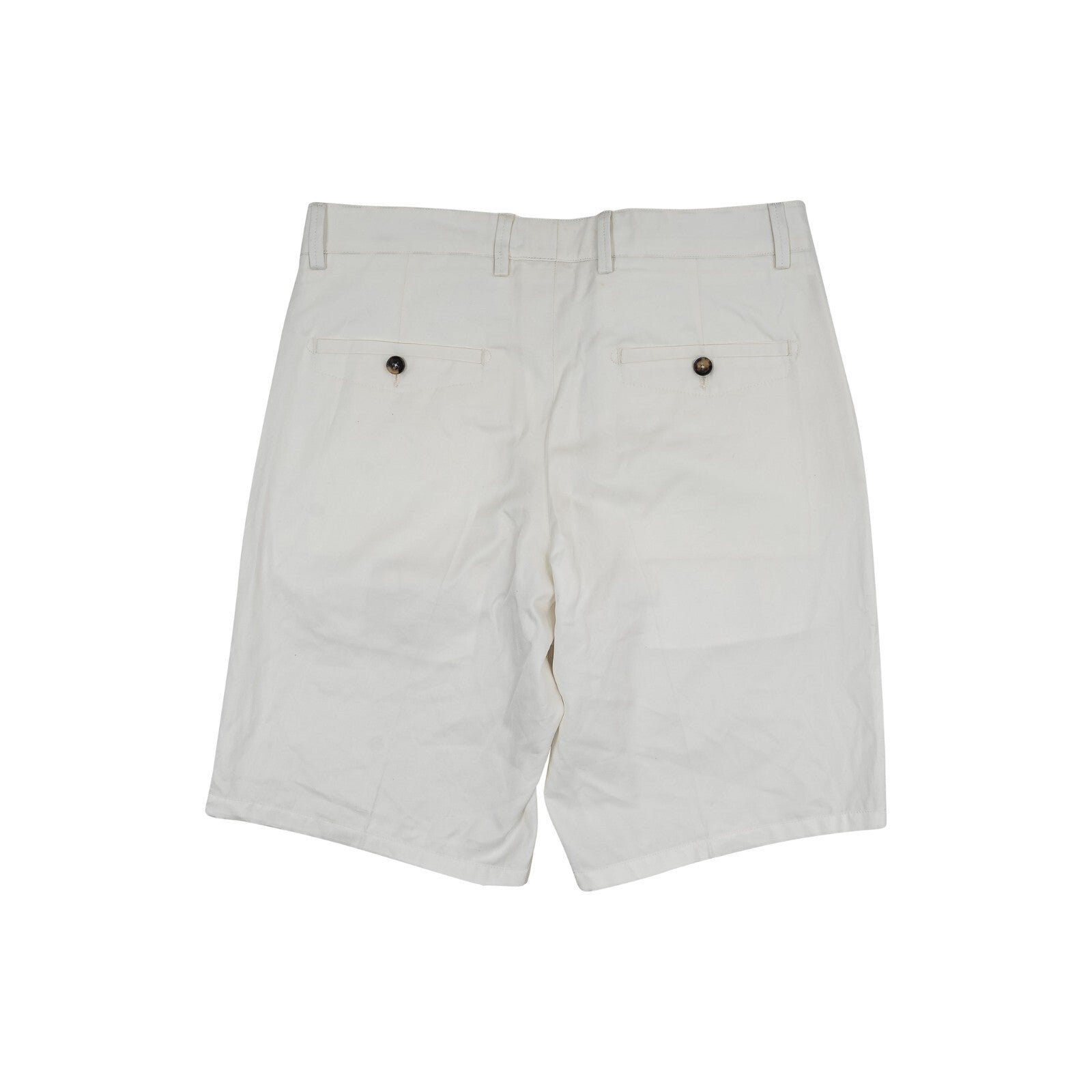 650$ ISAIA NAPOLI White 5 Pockets Short Pant Gabardine Cotton 32 US / 48 EU