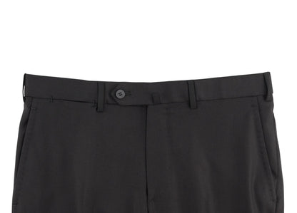 $7120 ISAIA "Gregorio" Black Suit Hand-Sewn Wool Aquaspider Water Repellent