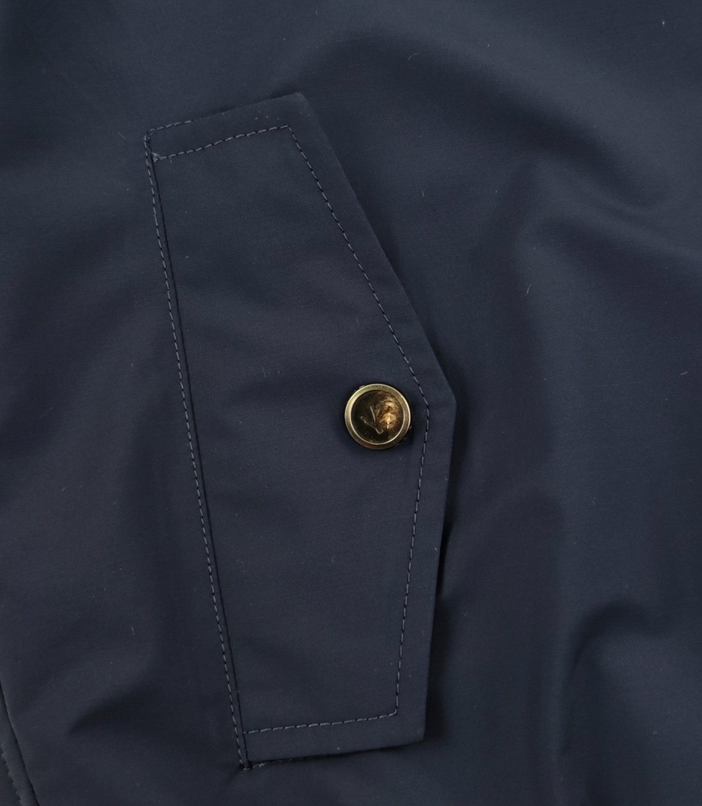 $3400 ISAIA NAPOLI Blue Reversible Hooded Bomber Jacket Wool Blend 40 US 50 EU