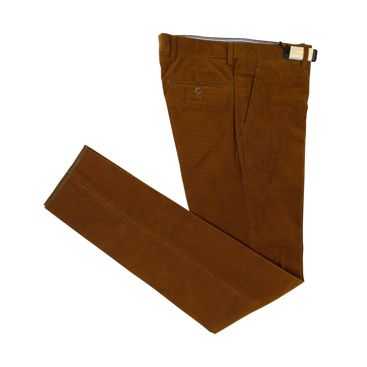 625$ RUBINACCI NAPOLI "Luca" Rust Cotton Corduroy Trouser Pant Made in Napoli