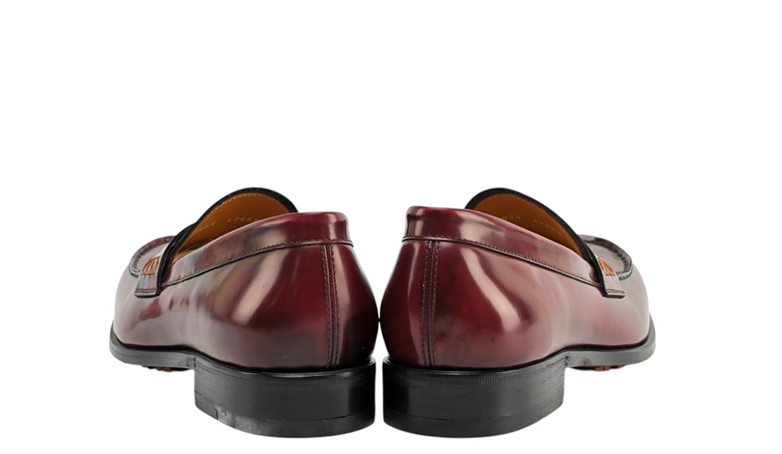1200$ TESTONI Loafer Shoes Antique Brushed Calf Wine 8 UK / 9 US / 42 IT
