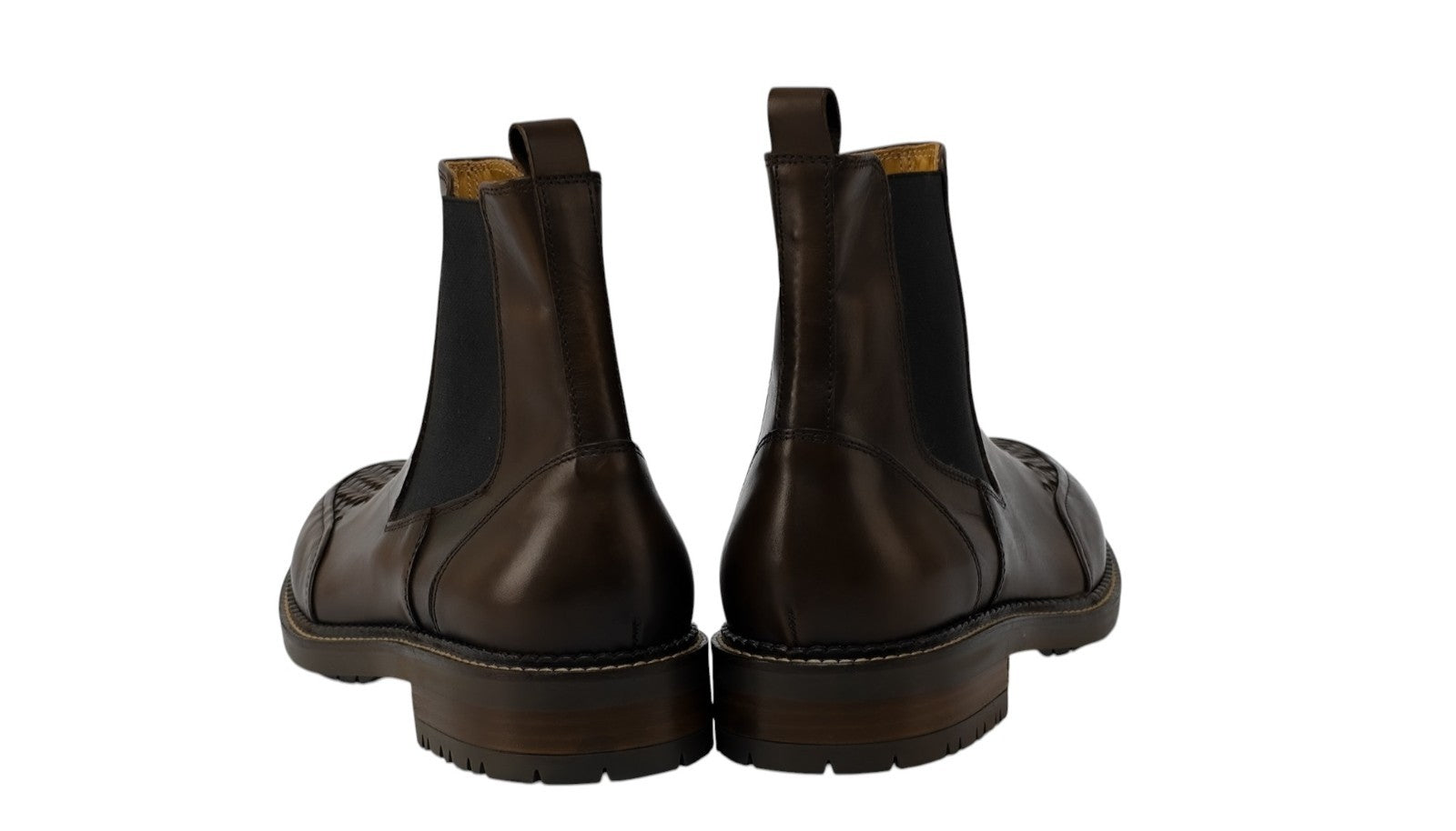 1500$ TESTONI Chelsea Boot Shoes Antique Calf Cigar 8 UK / 9 US / 42 IT