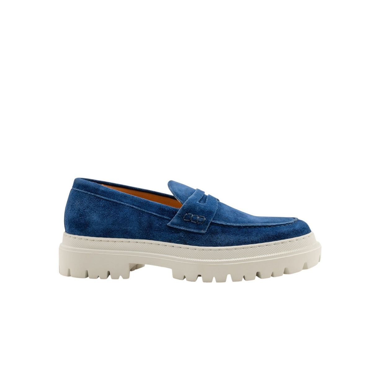 1050$ TESTONI "Mantova" Penny Loafer Sneaker Suede Sea 8 UK  / 10 US / 42 IT