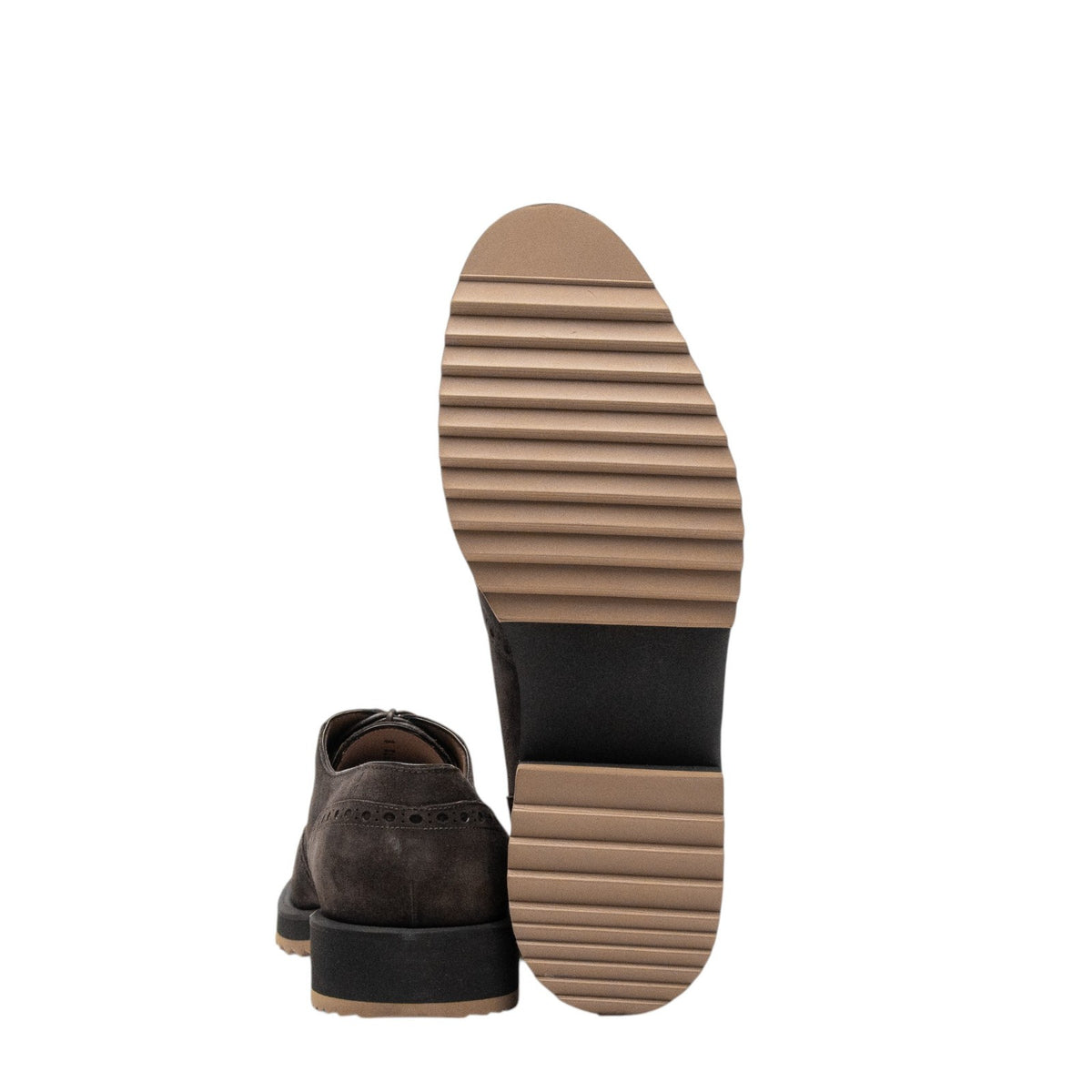 1000$ TESTONI "Pisa" Oxford Eco - Suede Brown Cigar 8 UK / 9 US /  42 IT