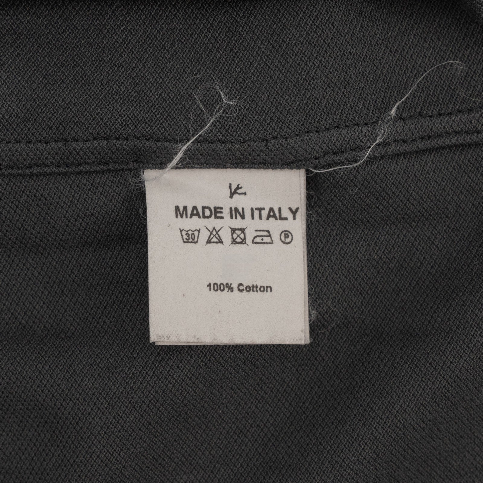 575$ ISAIA NAPOLI Garment Dyed Cotton Piquet Short Sleeve Polo Gray