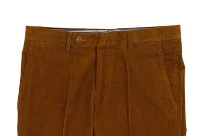 625$ RUBINACCI NAPOLI "Luca" Rust Cotton Corduroy Trouser Pant Made in Napoli
