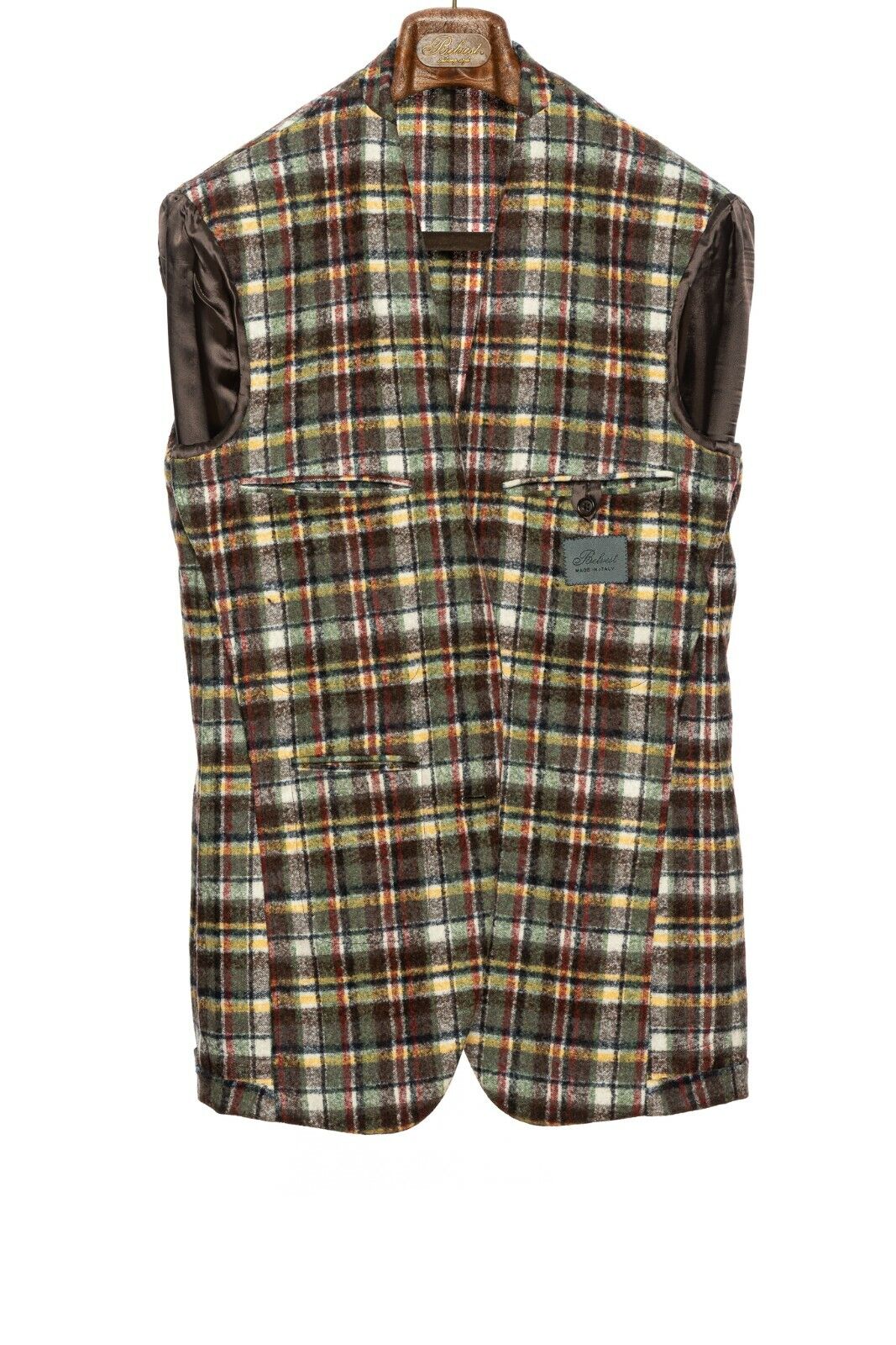 $2290 BELVEST Check Baby Alpaca Sport Jacket 44 US / 54 EU Drop 7R  F/W 2018