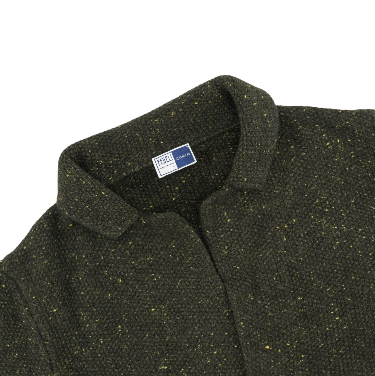 $1800 FEDELI CASHMERE Green Forest Cardigan Jacket 100% Cashmere 40 US / 50 EU