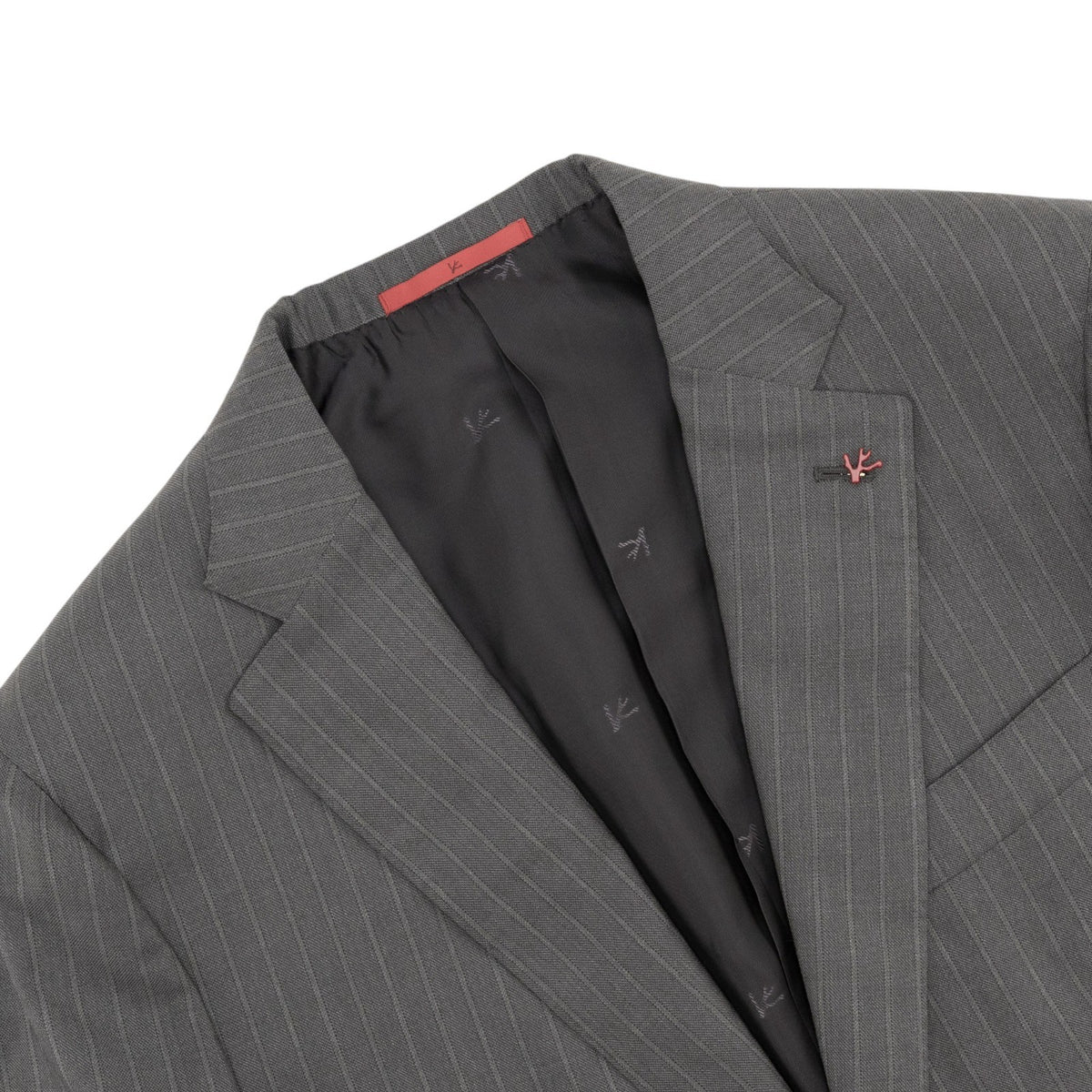 $6850 ISAIA NAPOLI "Gregorio" Gray Suit Hand-Sewn Fine Wool 4 Season Striped