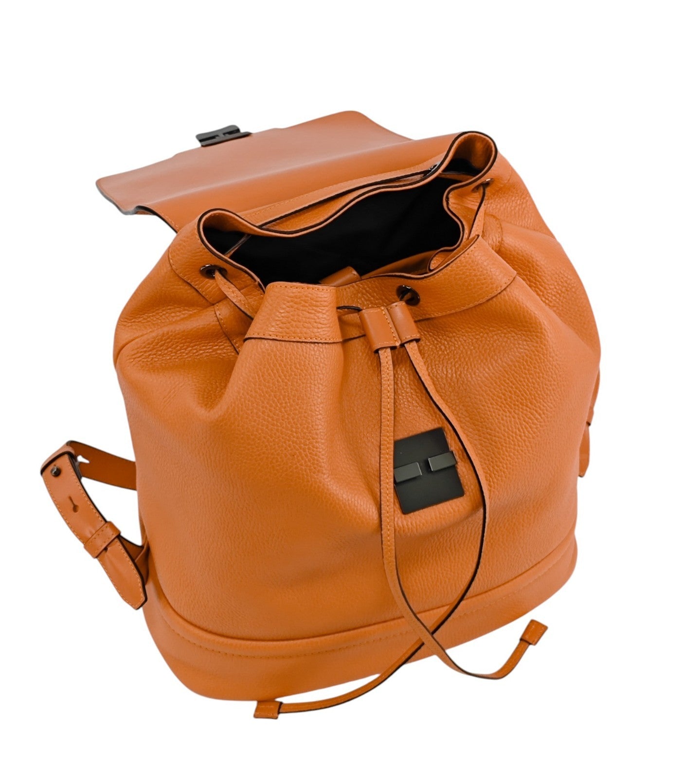 1750$ PINEIDER FIRENZE 1774 Grained Leather Backpack Orange – Italian Luxury