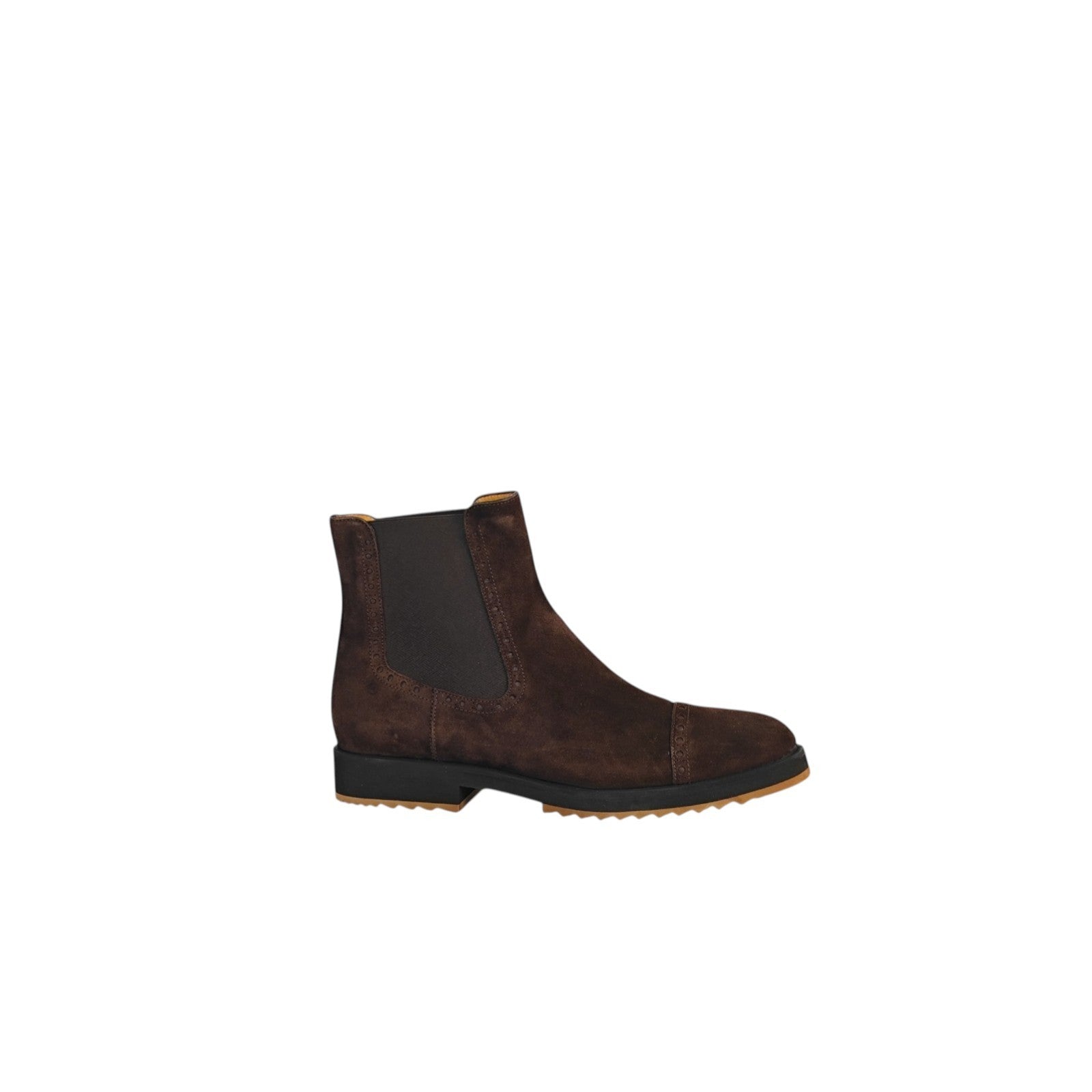 1350$ TESTONI "Pisa" Brown Chelsea Boot Shoes Eco Suede 8 UK / 9 US / 42 IT