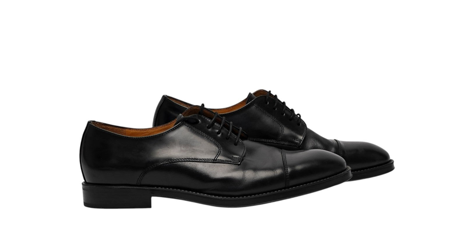 1450$ TESTONI "Valdobbiadene" Derby Shoes Black Lux Calf 10 UK / 11 US / 44 IT