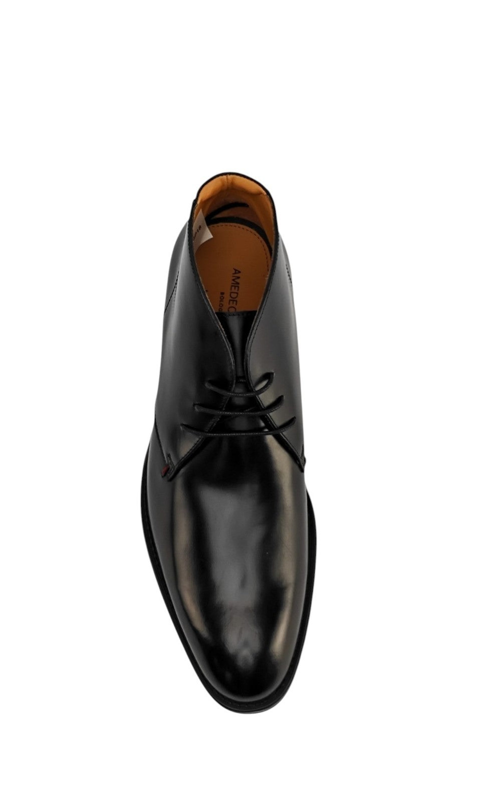 1350$ TESTONI Desert Boot Black Burnished Calf  8 UK / 9 US / 42 IT