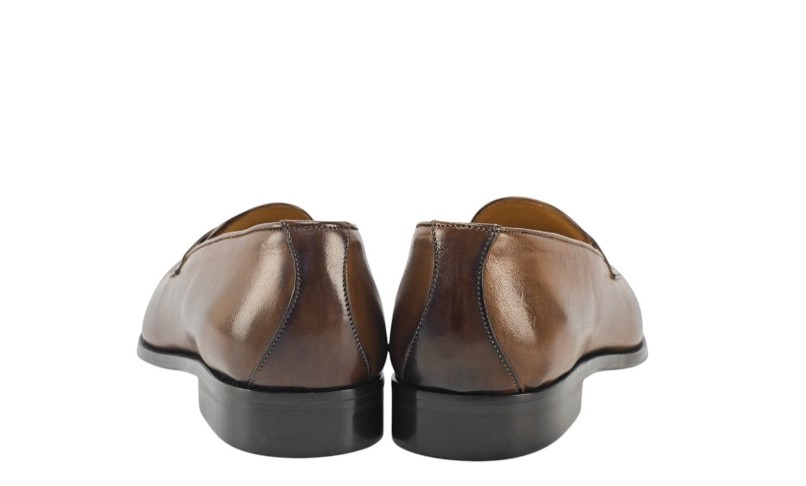 1250$ TESTONI Loafer Shoes Antique Lux Calf Caramel 8 UK / 9 US / 42 IT