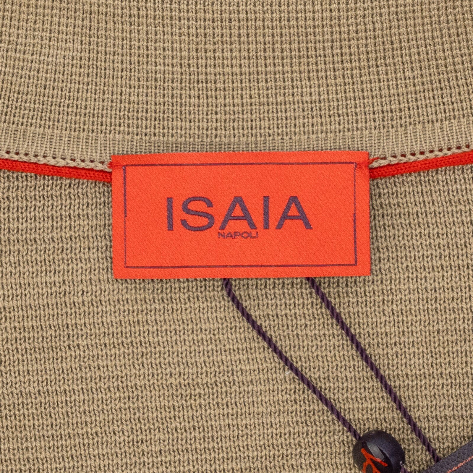 2850$ ISAIA NAPOLI Beige Knitted Overshirt Jacket 100% Silk Size M