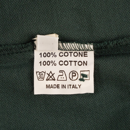 400$ FEDELI Green Forest Polo Cotton Pique Pocket 36 US / 46 IT