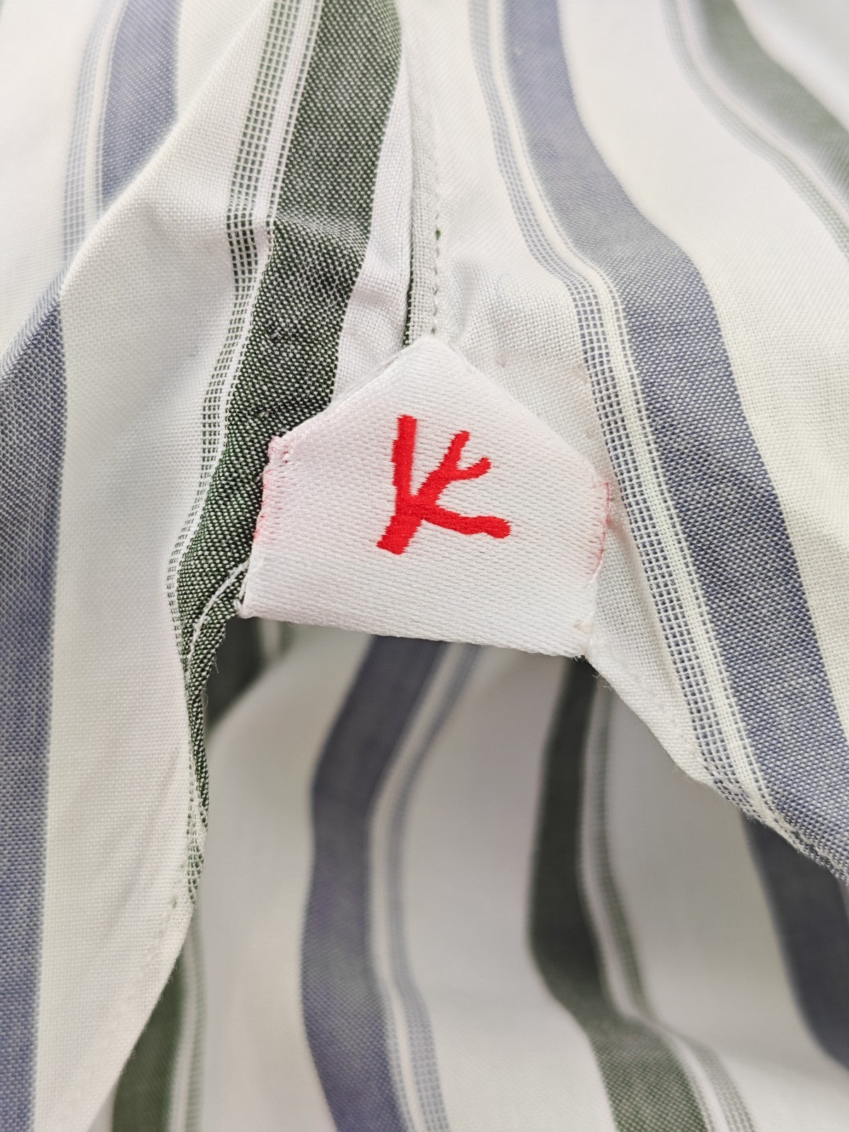 730$ ISAIA NAPOLI "Mix" Hand-Sewn Dress Shirt White Striped Fine Cotton 16 - 41
