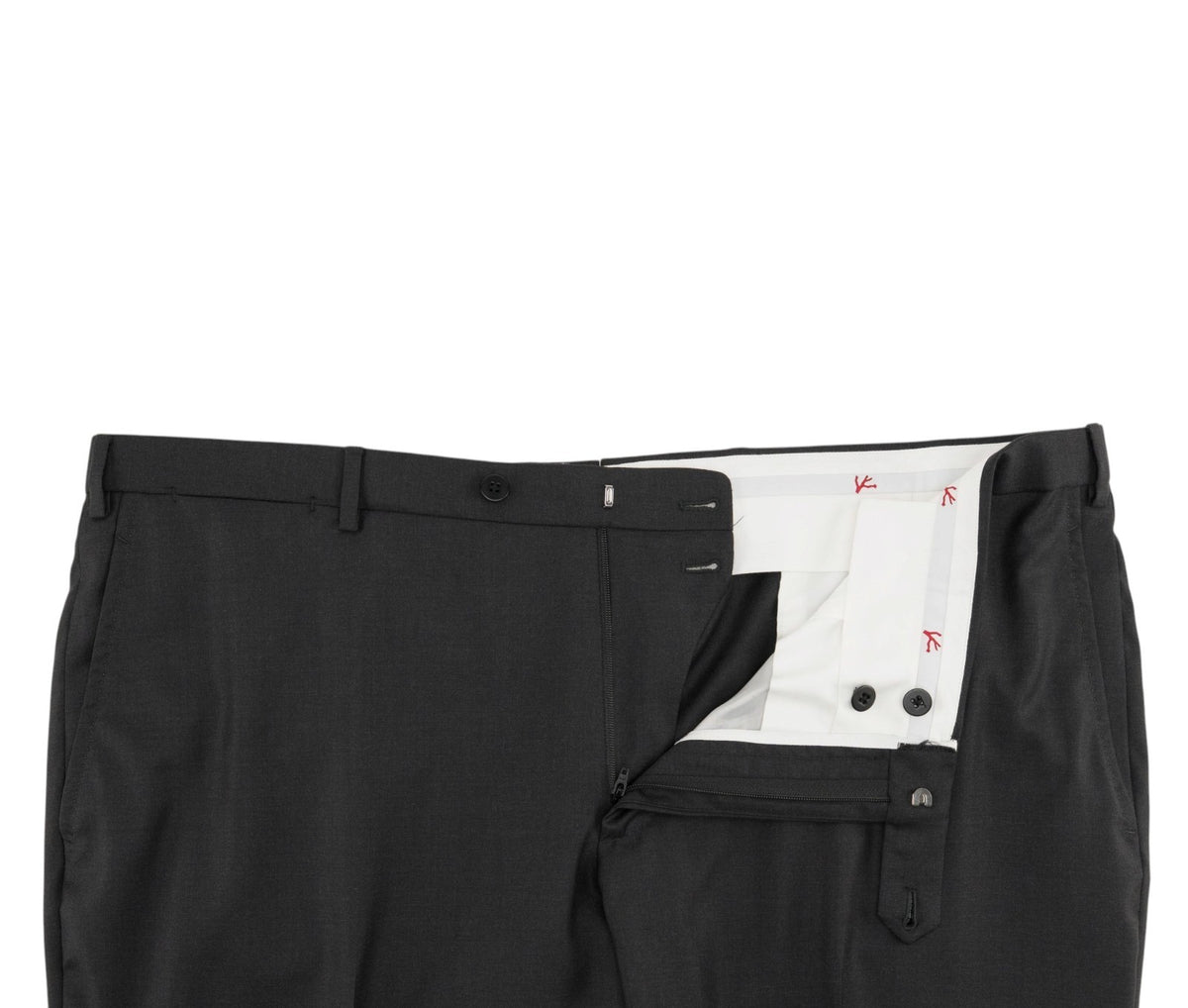 $6600 ISAIA "Sanita" Dark Gray Suit Fine Wool 4 Season Solid 50 US / 60 EU 7R