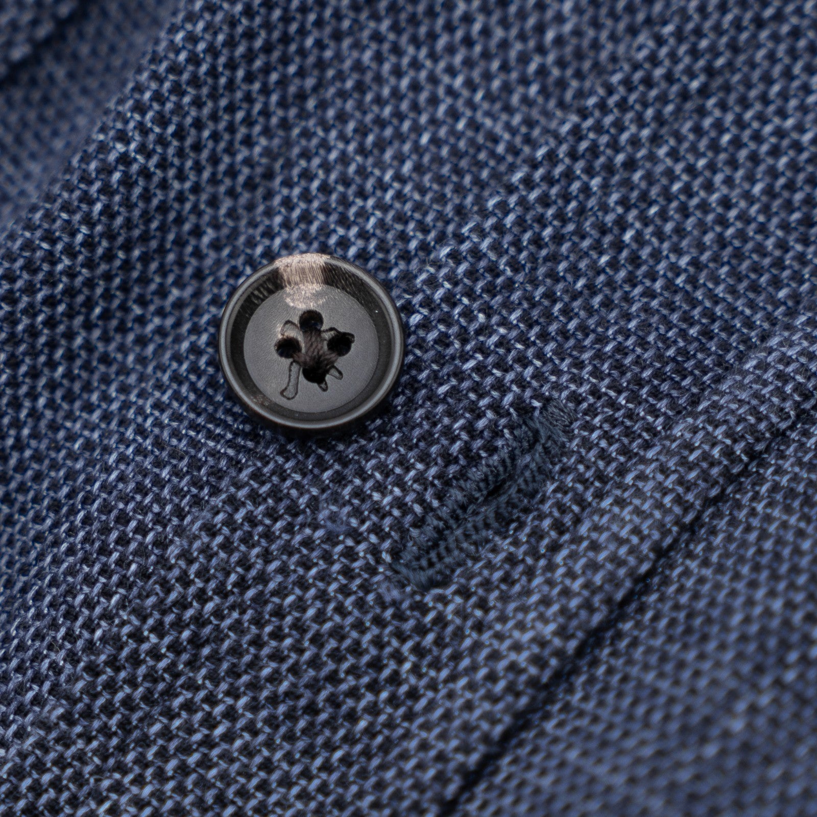 $1650 ISAIA "Comfort Project" Blue Hand-Sewn Overshirt Jacket Wool Silk Size L