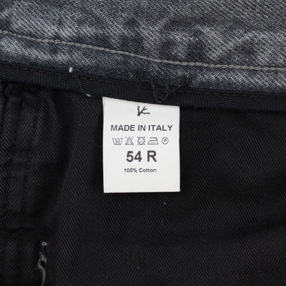 795$ ISAIA Gray Denim Jeans 5 Pocket Pant Cotton 38 US/54 EU Regular Fit