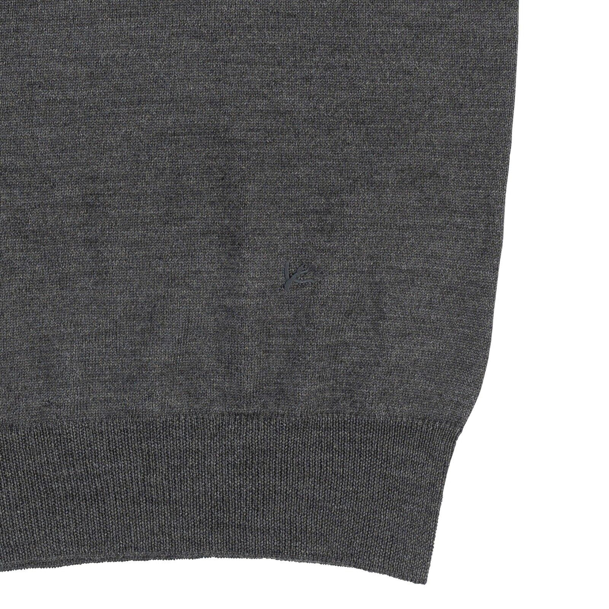 1400$ ISAIA NAPOLI Gray Knit Sweater Turtleneck Fine Wool Size S