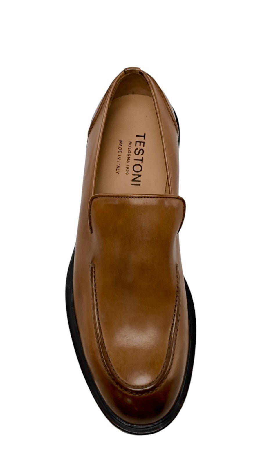 1300$ TESTONI Loafer Bolognese Construction Lux Calf Brown 8 UK / 9 US / 42 IT