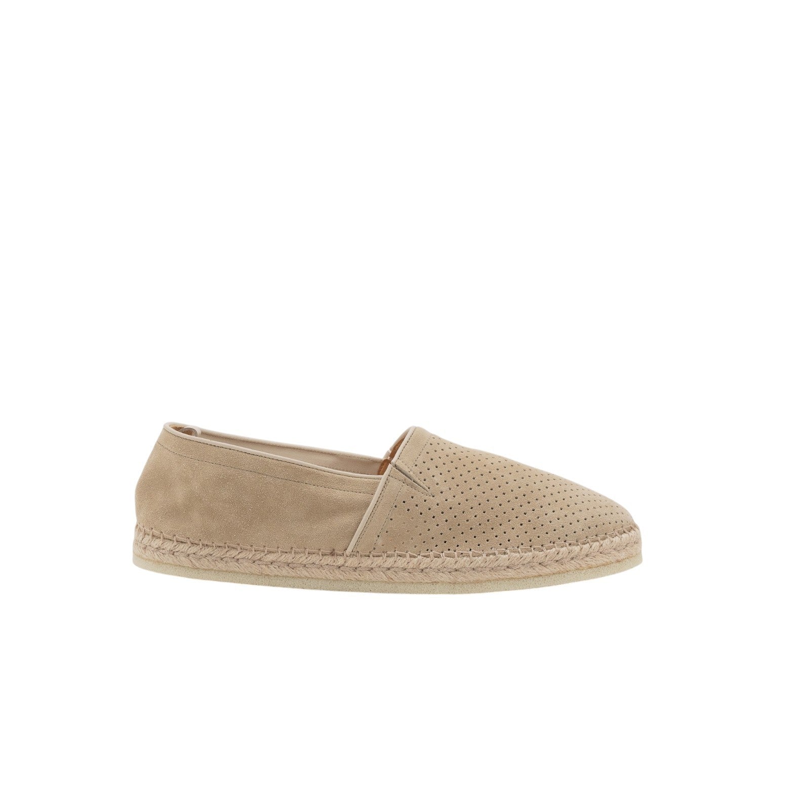 750$ TESTONI Espadrillas "Capri" Shoes Perf. Unlined Wheat 8 UK / 9  US / 42 IT