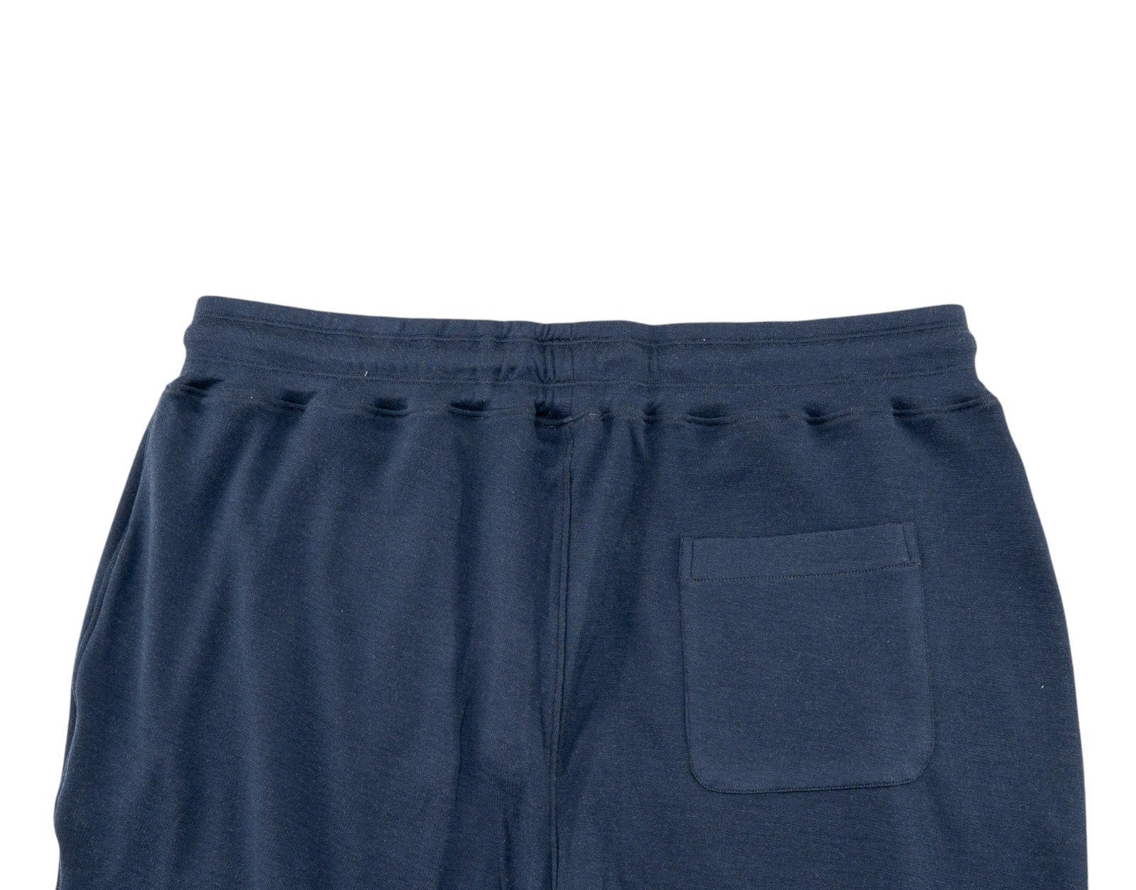 1450 ISAIA NAPOLI Blue Drawstring Track Pant Jersey Cotton / Silk Size XL