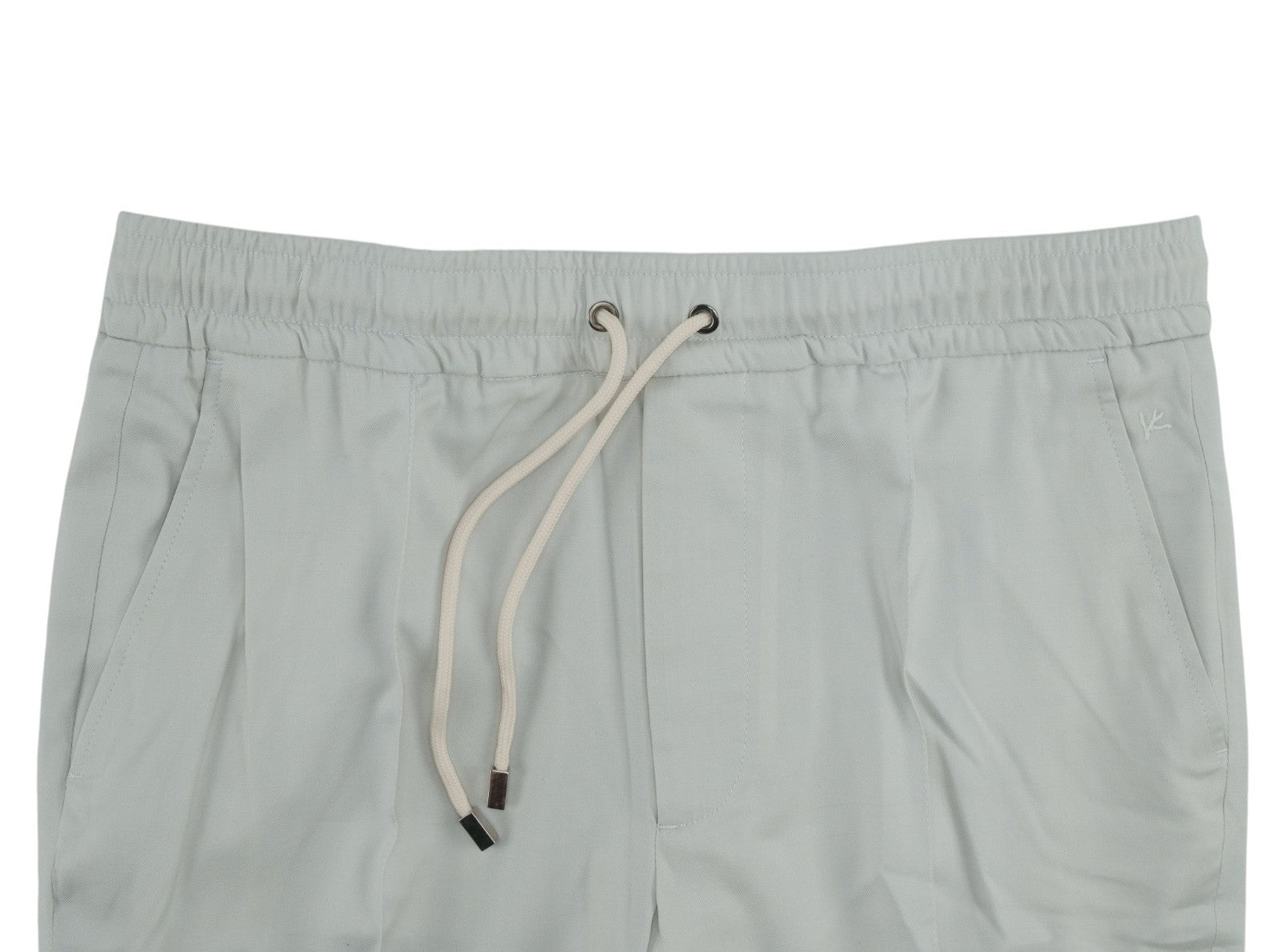 1350$ ISAIA NAPOLI Ice Drawstring Pant Cotton Wool Tapered 34 US / 50 EU