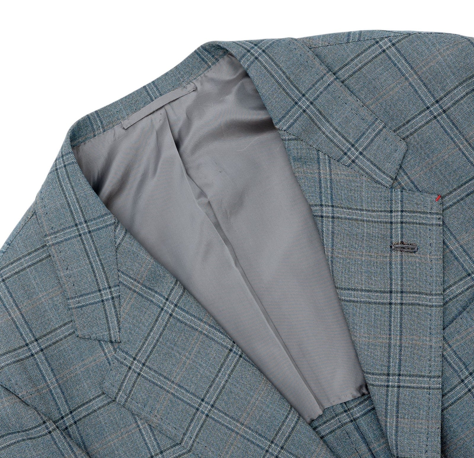 Sartoria DALCUORE NAPOLI Total Hand-Sewn Jacket Sport Coat Wool 130's Dusty Blue