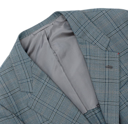 Sartoria DALCUORE NAPOLI Total Hand-Sewn Jacket Sport Coat Wool 130's Dusty Blue