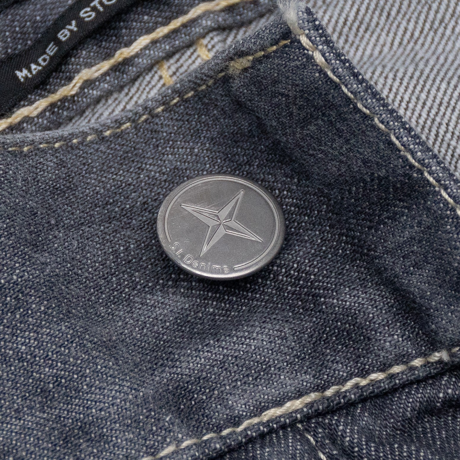 405$ STONE ISLAND Gray Jeans Pant 100% Denim Cotton Straight Fit 36 US / 52 EU