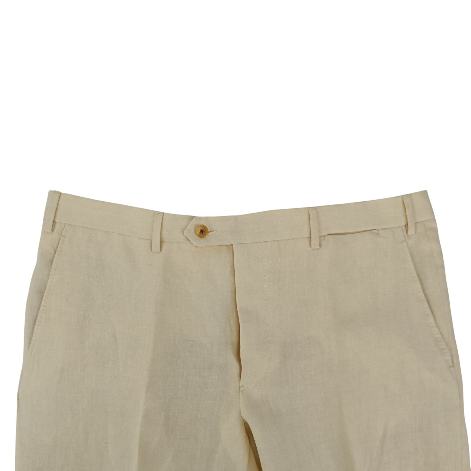 2000$ RAFFAELE CARUSO Ivory Handmade Suit 100% Linen 44 US / 54 IT