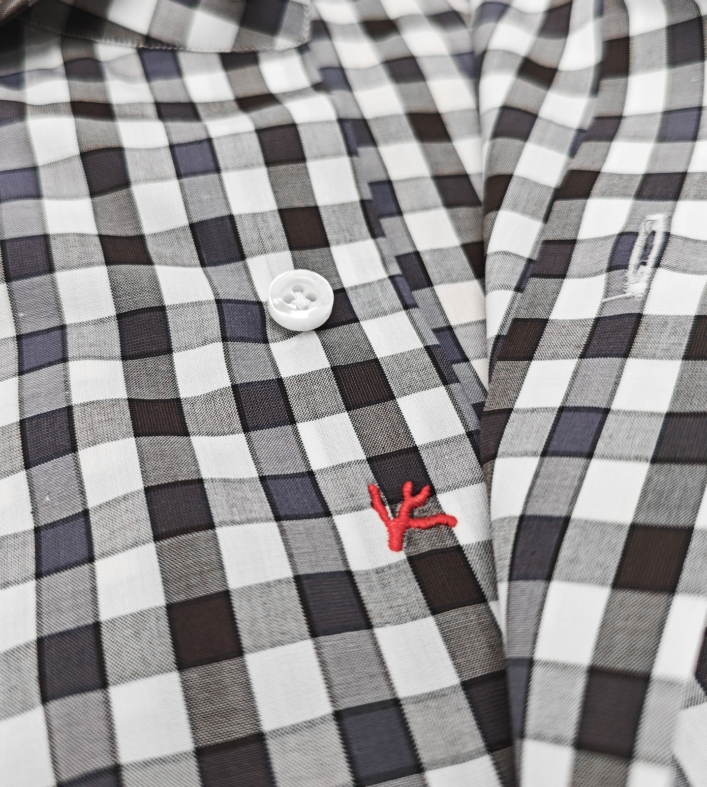 730$ ISAIA "Milano" Dress Shirt Checks Hand-Sewn Lightwheight Cotton 16 - 41