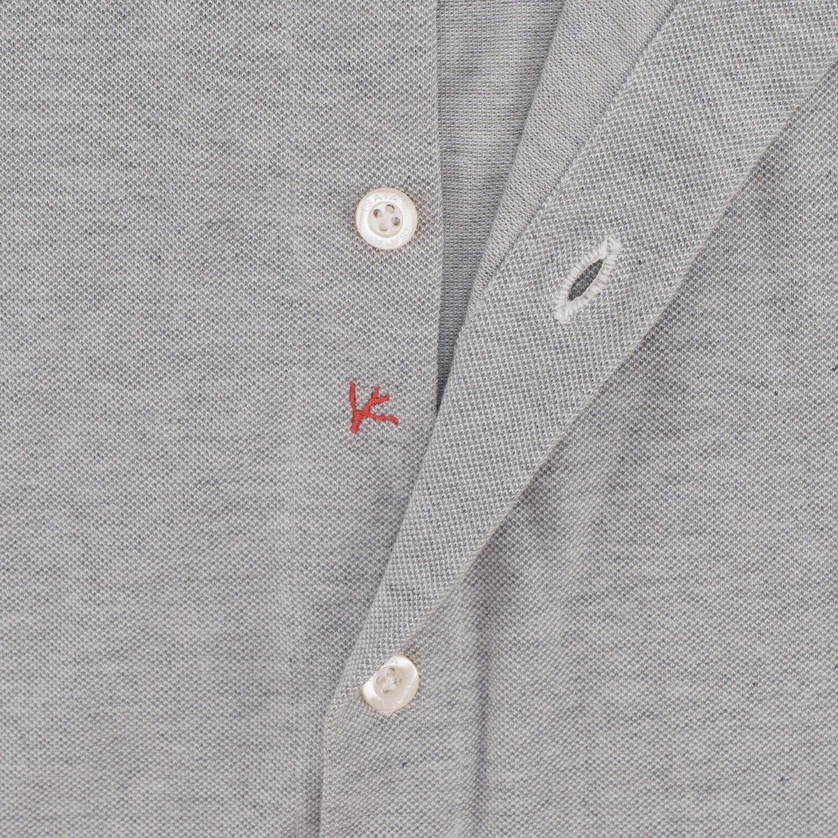 750$ ISAIA NAPOLI Light Gray Shirt Jersey Cotton  15.75 - 40 - Made in Italy