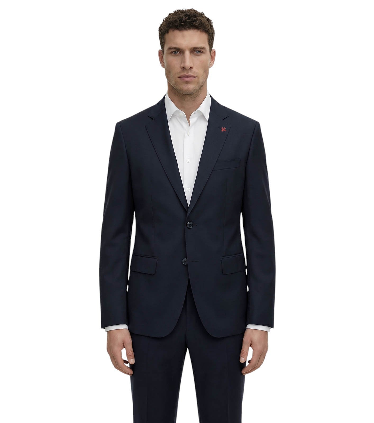 $7120 ISAIA "Gregorio" Suit Aquaspider Blue Midnight Fine Wool 42 US / 52 EU 8R
