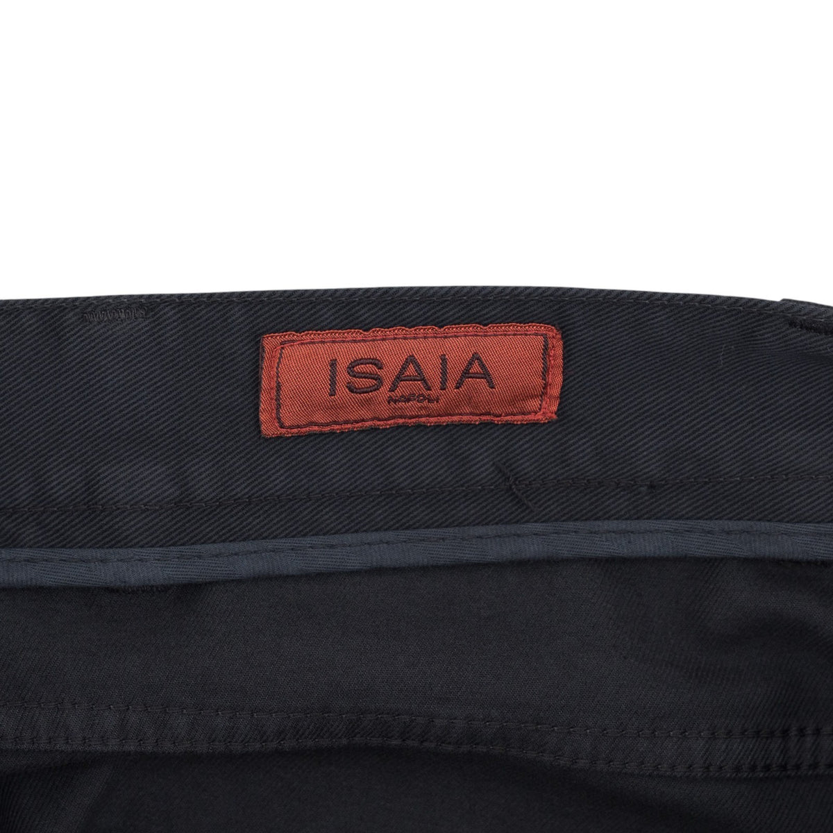 690$ ISAIA NAPOLI Blue Navy 5 Pockets Trousers Pant Cotton 34 US / 50 EU