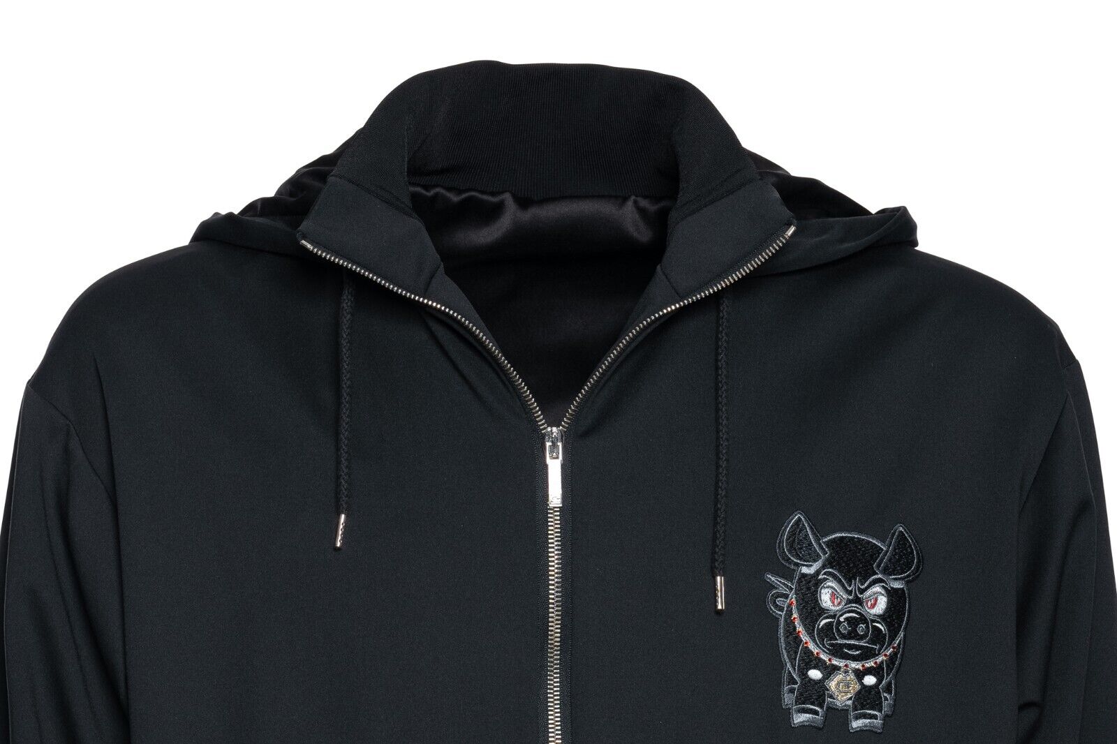 3500$ FABIO CAVIGLIA  Tracksuit Jogging Suit "YEAR OF THE PIG" Silk Size XXL