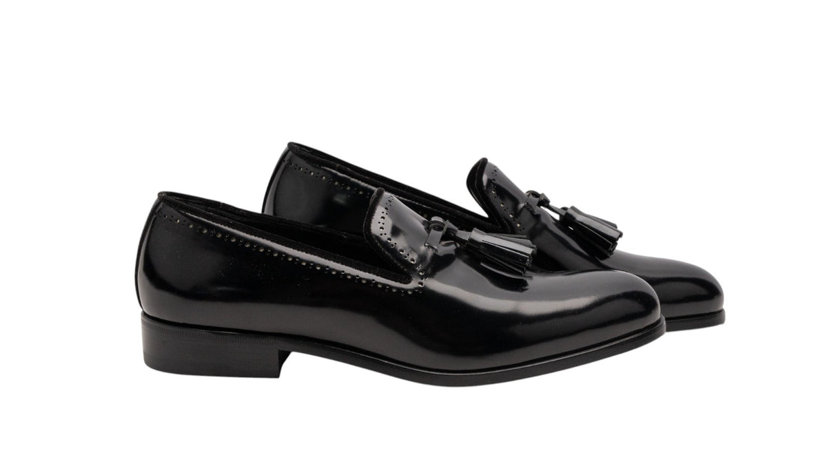 1500$ MARTEGANI 1891 Tassel Loafer Shoes 100% Shell Cordovan 8 UK / 9 US / 42 IT