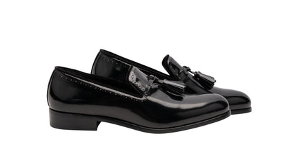1500$ MARTEGANI 1891 Tassel Loafer Shoes 100% Shell Cordovan 8 UK / 9 US / 42 IT