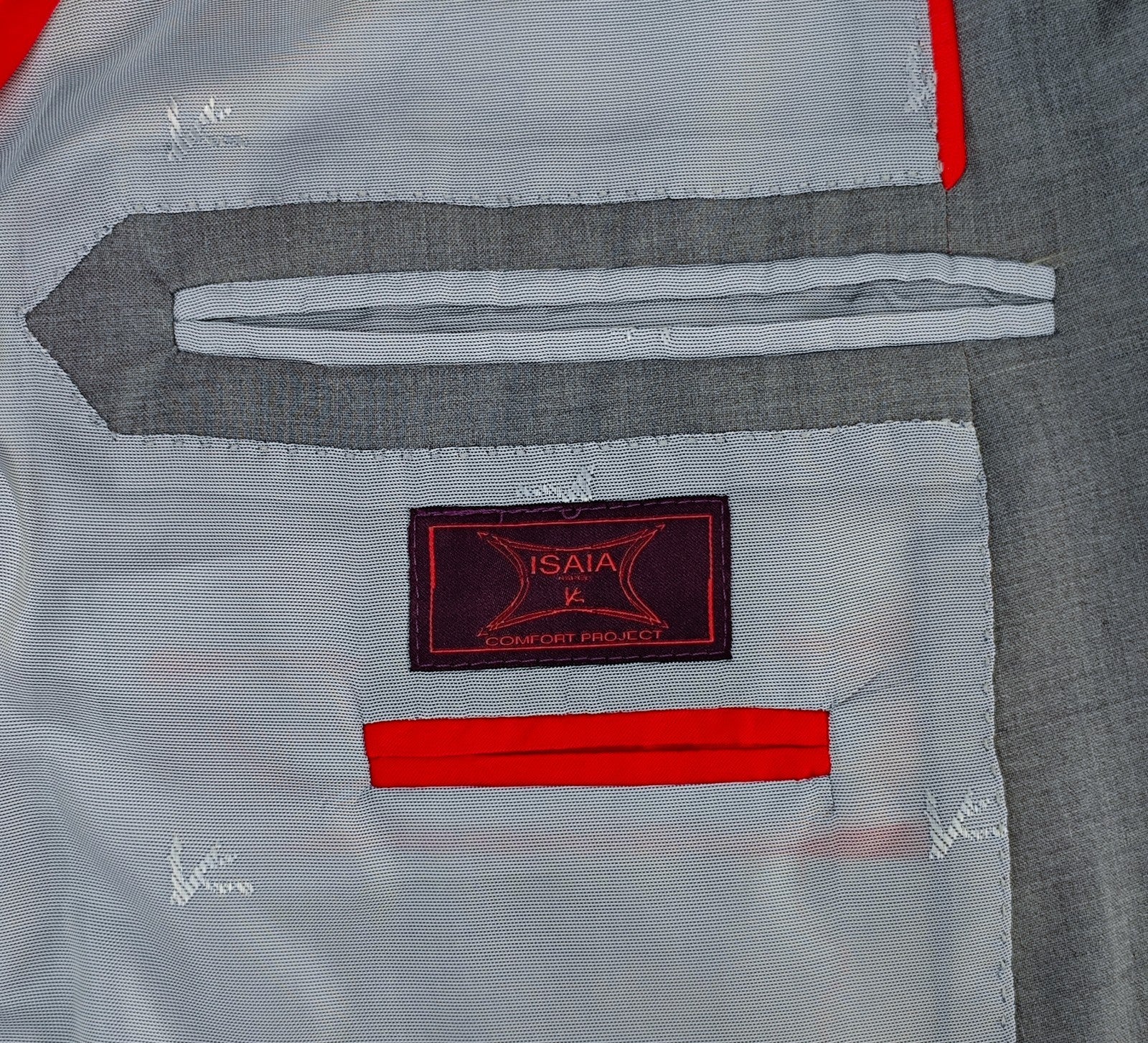$6125 ISAIA "Gregorio" Gray Jacket Sport Coat Jersey Fine Wool 42 US / 52 EU 8R