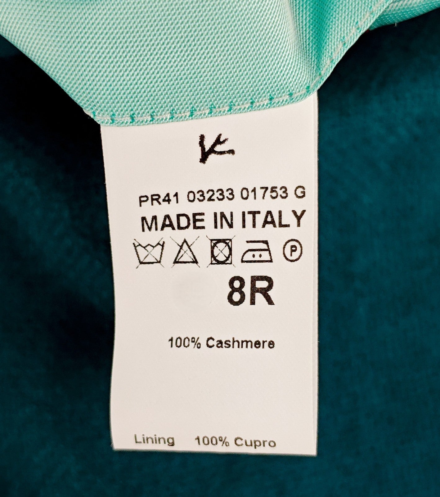 $5800 ISAIA NAPOLI "Domenico" Petrol Blue Jacket Sport Coat Knit 100% Cashmere