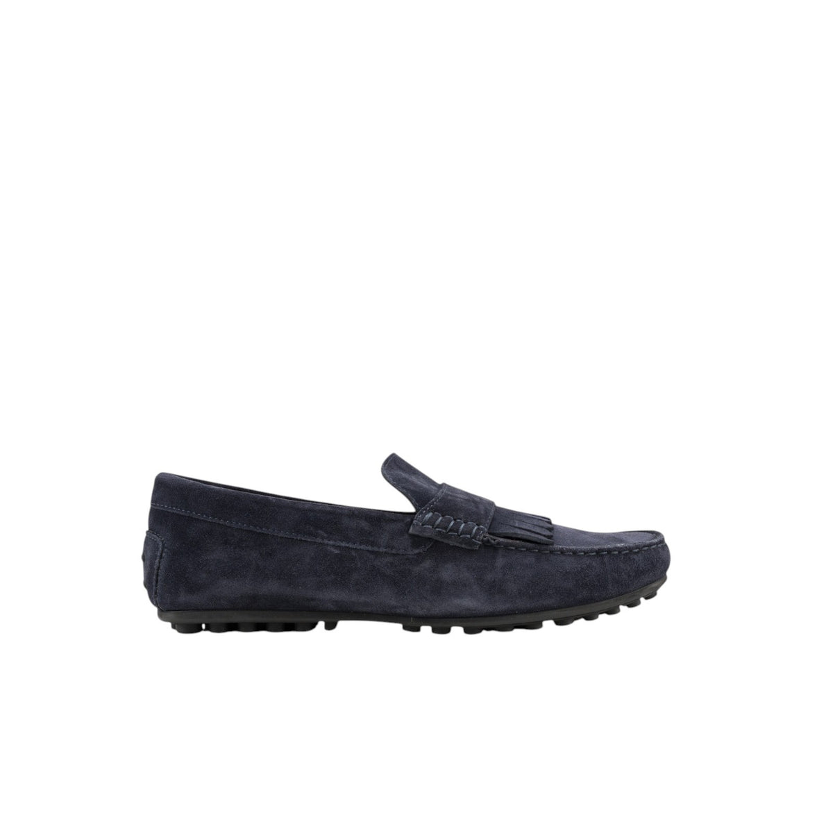 1200$ TESTONI "Portocervo" Driver Loafer Shoes Suede Calf Navy 8 UK 9 US / 42 IT