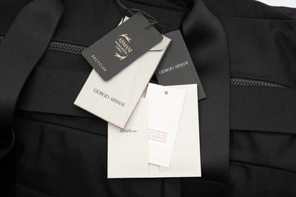 $1995 GIORGIO ARMANI Black Label LARGE Duffle Bag Travel + Mini Shopper Bag
