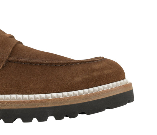 1350$ TESTONI Loafer Antique Sport Suede Caramel 8 UK / 9 US / 42 IT