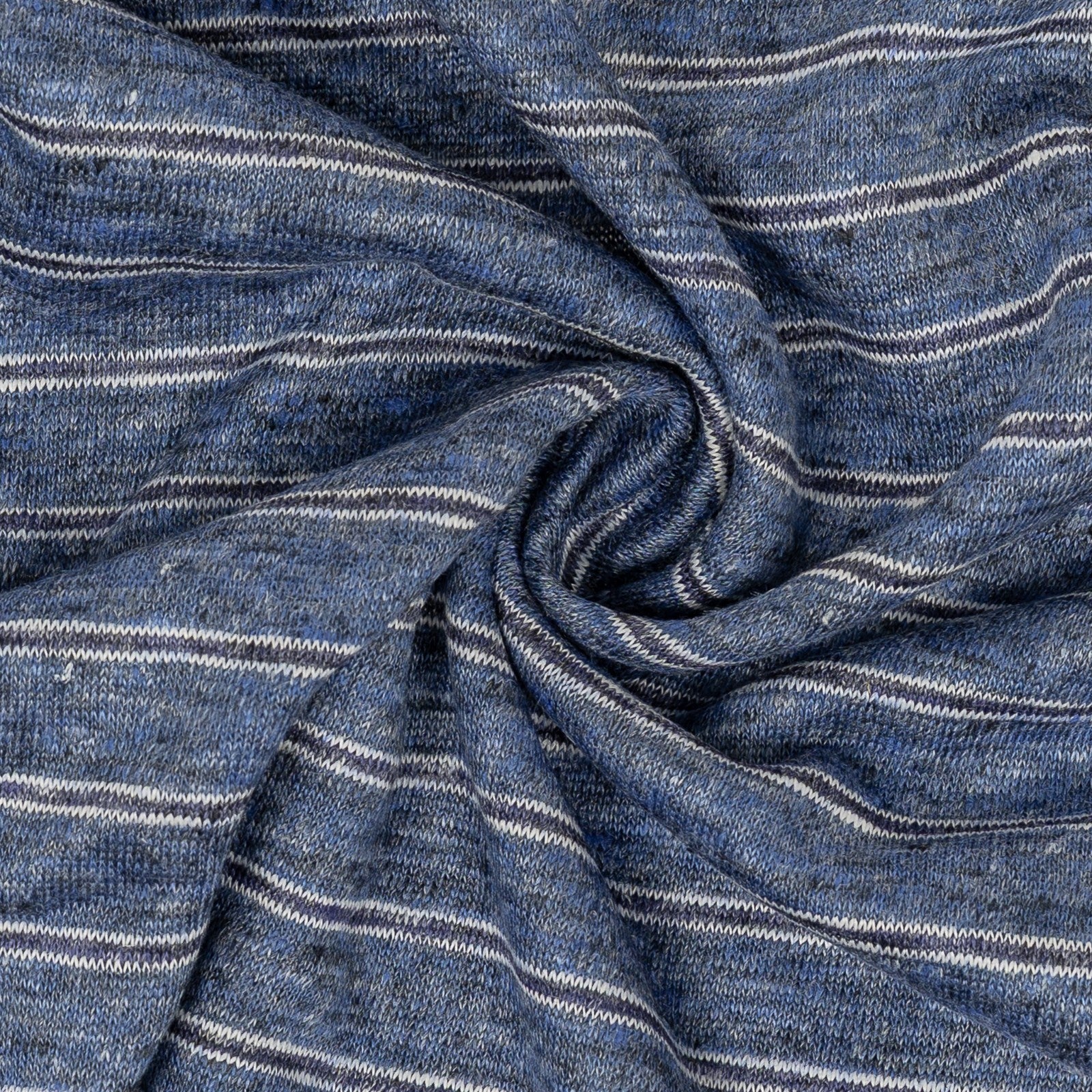 450$ RUBINACCI NAPOLI Blue Striped Polo Short Sleeve 100% Linen