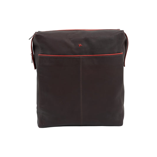 $2500 ISAIA NAPOLI Moro Backpack Travel Bag Weekender Bag Leather Lambskin