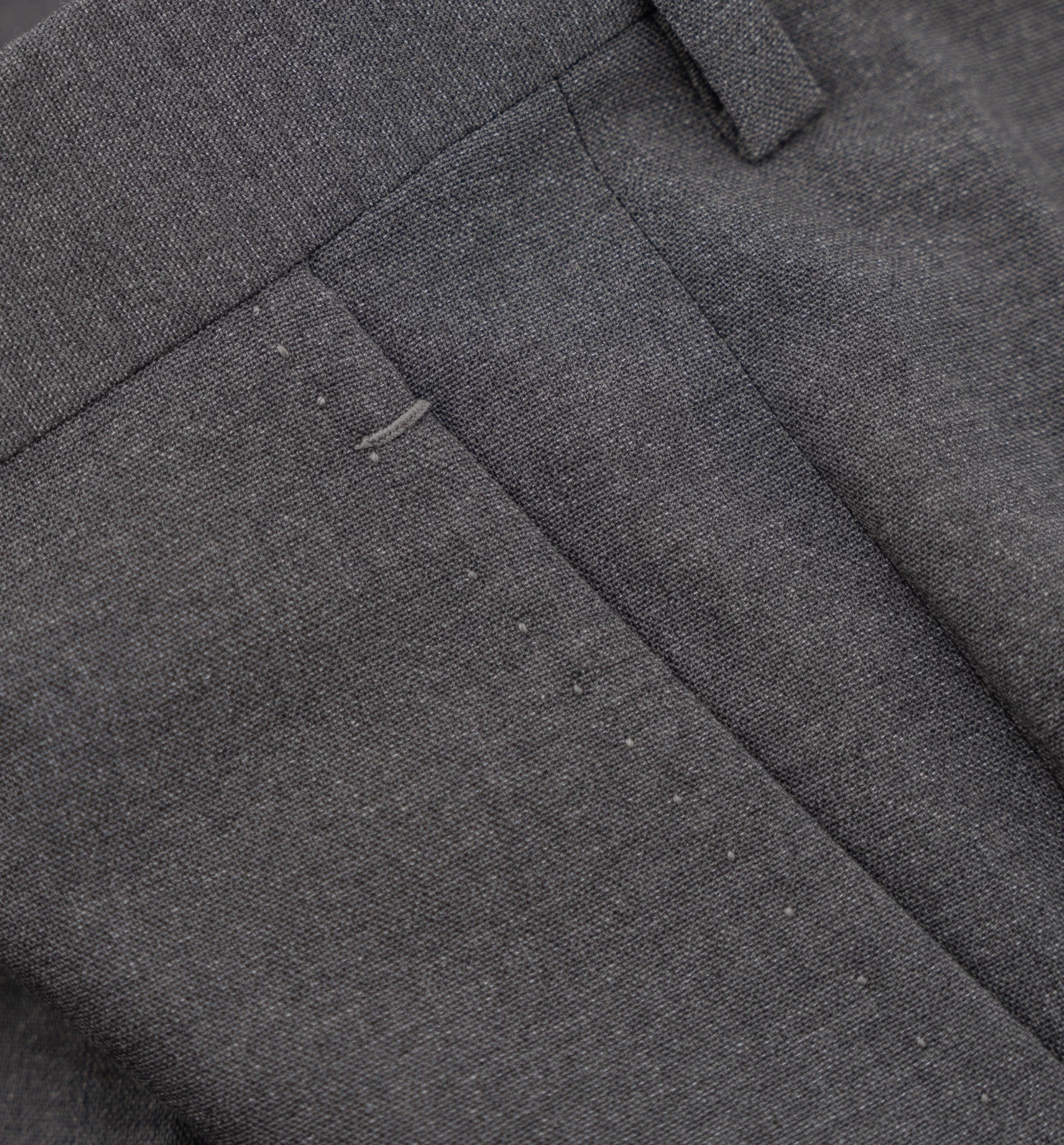 1680$ ISAIA Hand-Sewn Tapered Dress Pant Fine Wool Gray  28 US / 44 EU