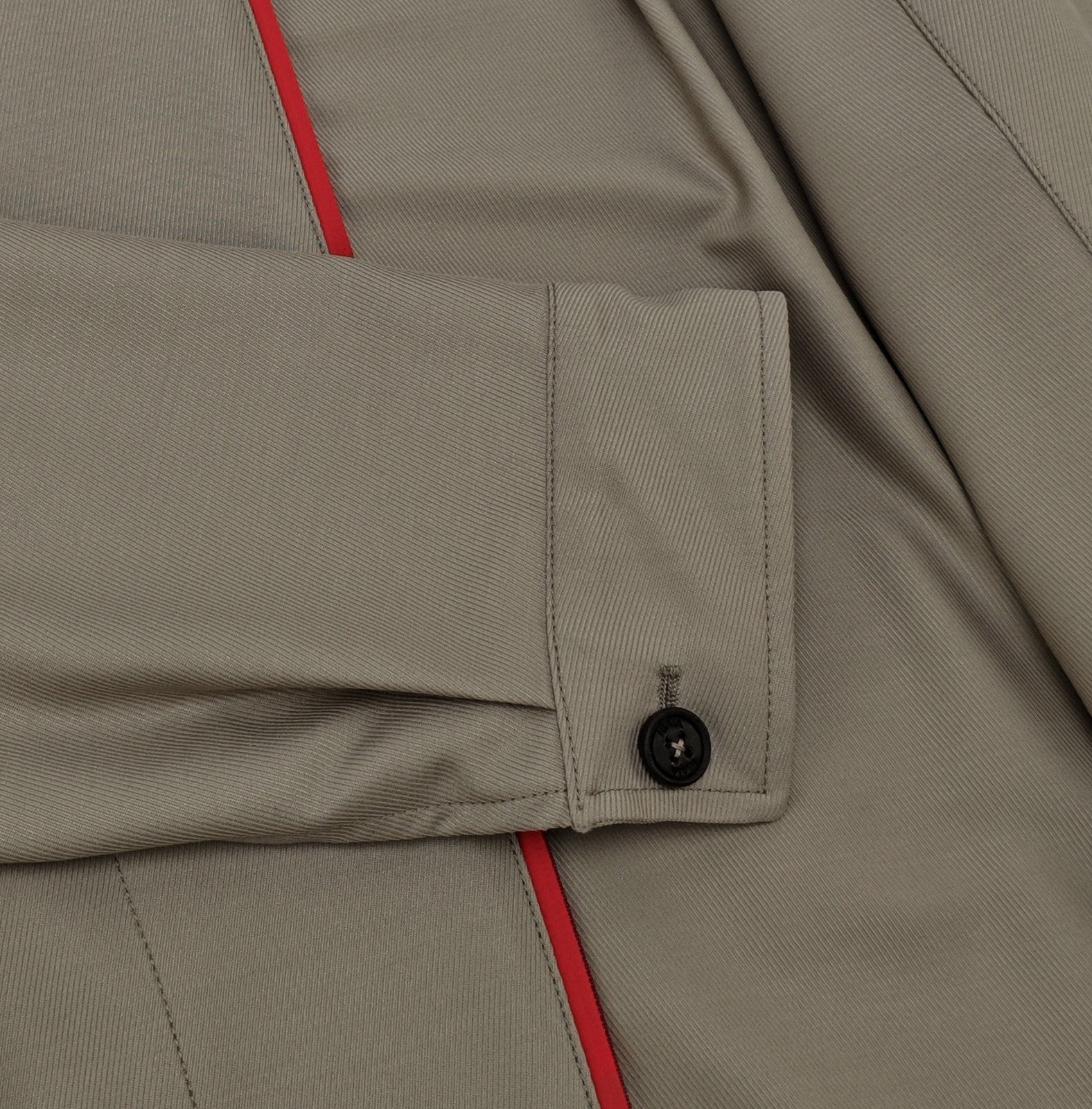 $2800 ISAIA NAPOLI Beige Bomber Jacket Beige Jersey Wool 38 US / 48 EU