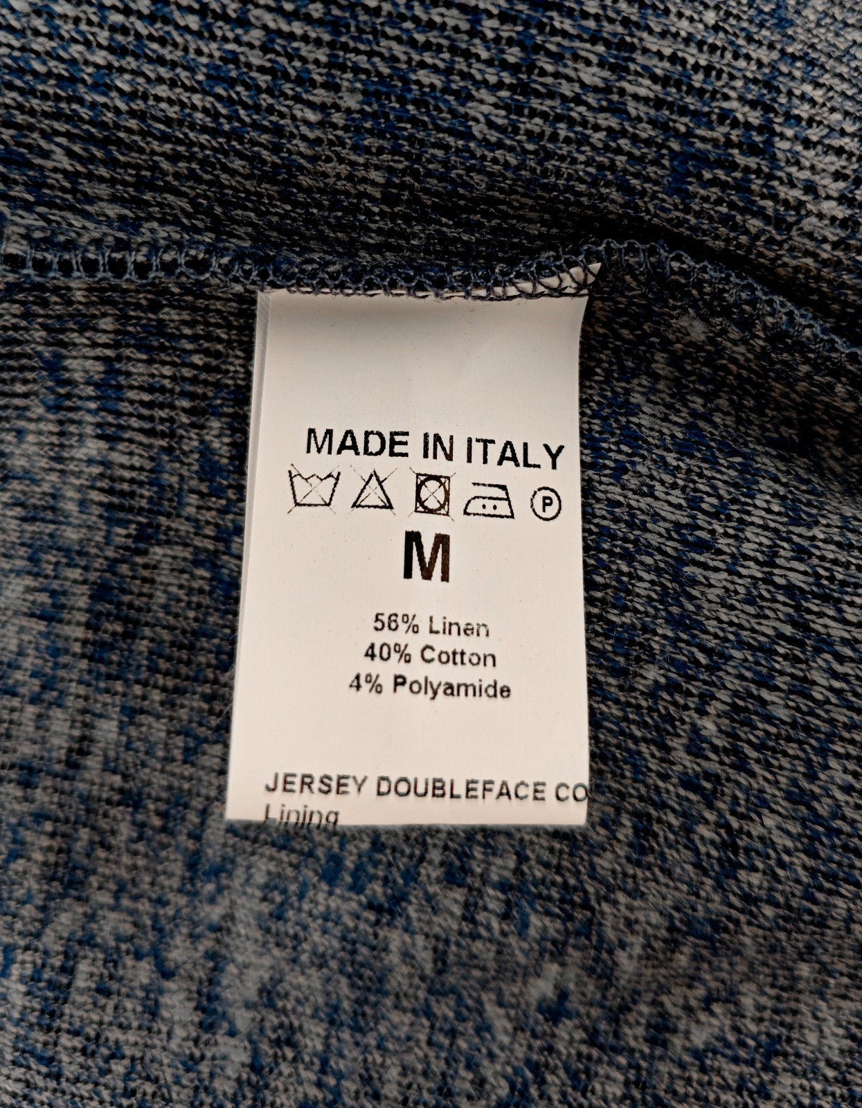 $2200 ISAIA NAPOLI Blue Tracksuit Jogging Jersey Linen / Cotton Size M